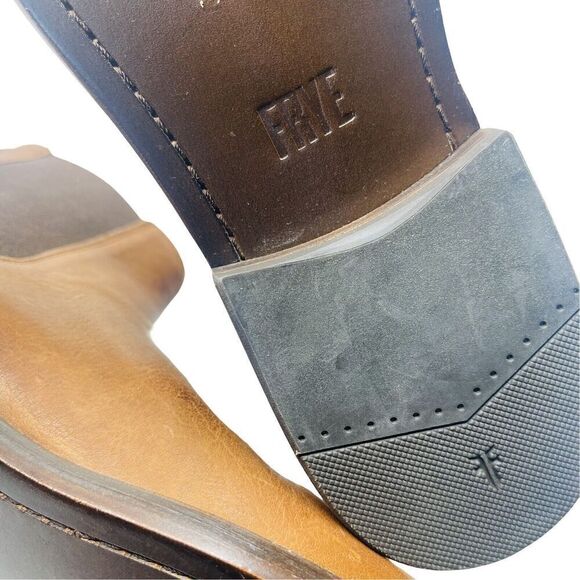 Frye Boots Mens Size 10 Chris Chelsea Brown Leather New In Box - Picture 7 of 8